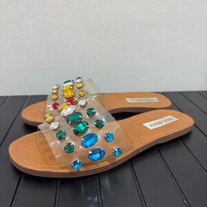 Steve Madden Crystal Sandals Women Size 8